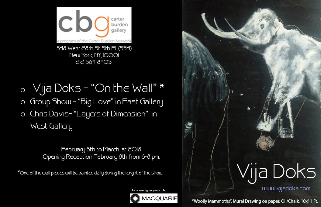 Vija Doks exhibition at Carter Burden Gallery